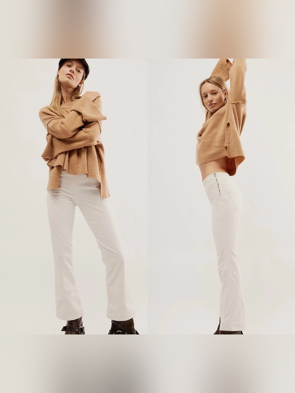 Free People In My Feelings Cropped Bootcut Cord Pant